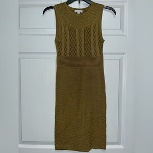 Nine West Knee length size xs olive knit dress